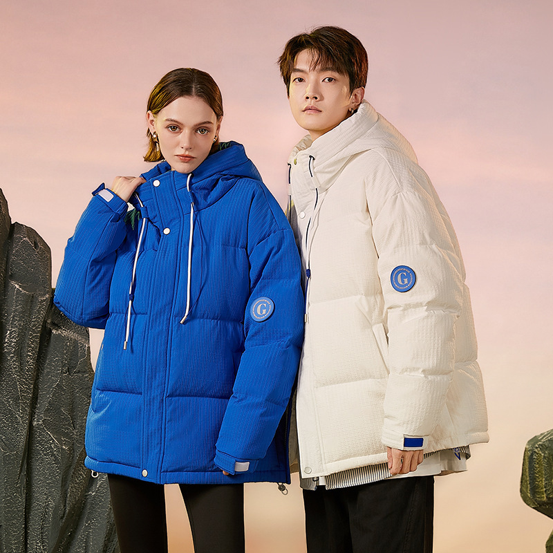 加厚羽绒服男华夫格学生连帽冬季保暖青年外套潮牌跨境2481-P125，男装羽绒服，星座1210A
