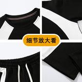 纯棉春秋季新款卫衣男生青少年休闲运动圆领长袖两件套潮TZ32-P95，男装卫衣，星座1210A