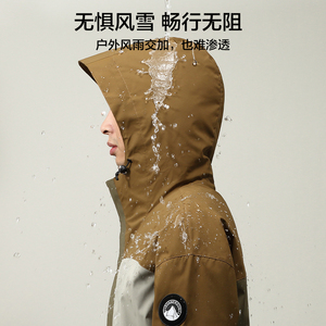 标90%绒三合一户外工装情侣冬季新款羽绒服男女加厚情侣款P290图片