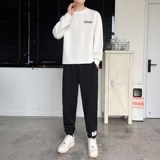 长袖ins潮牌卫衣男春秋季套头搭配帅气高级感青年潮两件套套装P75，男装卫衣，星座1210A