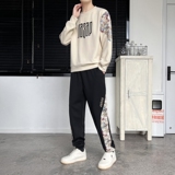 青少年春秋卫衣套装男生初中高中学生帅气ins男运动套装tz035-P70，男装休闲套装，星座1210A