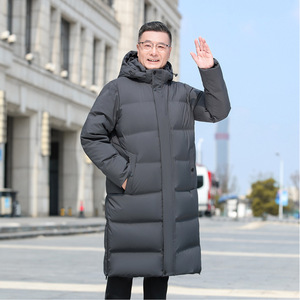 2025年90%白鸭绒羽绒服长款压胶加厚保暖外套男士P260368元图片