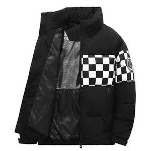 （带报告）90%白鸭绒羽绒服立领棋盘格子加厚外套DB05-P210图片