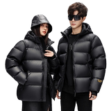 2023原版黑金羽绒服帅气男加厚工装连帽保暖白鸭绒外套yr301-P120，男装羽绒服，星座1210A