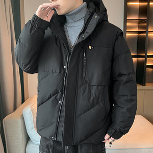 2025年90%白鸭绒男士羽绒服潮冬季加厚保暖可脱卸袖子变马甲P200图片