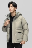 2025冬装夹克男短款加厚羽绒服外套青年夹克休闲时尚男YR807-P120，男装羽绒服，星座1210A