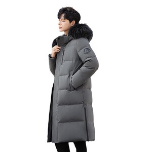 冬季90%鹅绒羽绒服长裤过膝真毛领零下保暖外套H818-P350568图片