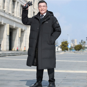 2025年90%白鸭绒长款男士加厚保暖爸爸装外套羽绒服男P220328图片