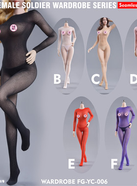Fire Girl Toys 1/6 FG-YC-006 女兵人偶 衣橱 无缝丝袜连体袜