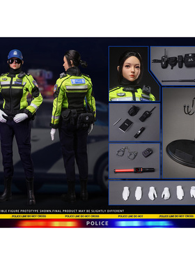 预售定金 FLAGSET 1/6  中华交通警察部队—女警员 FS73055 可动