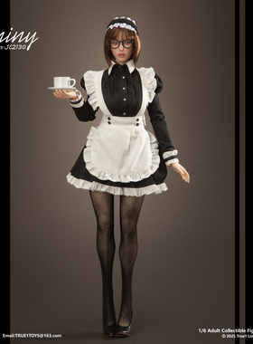 预售定金True1Toys 1/6 JC2130 女仆吉米妮Jiminy植发版/胶发版