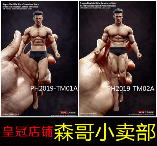 TBLeague 1/12 带头雕 肌肉男素体 TM01A TM02A现货