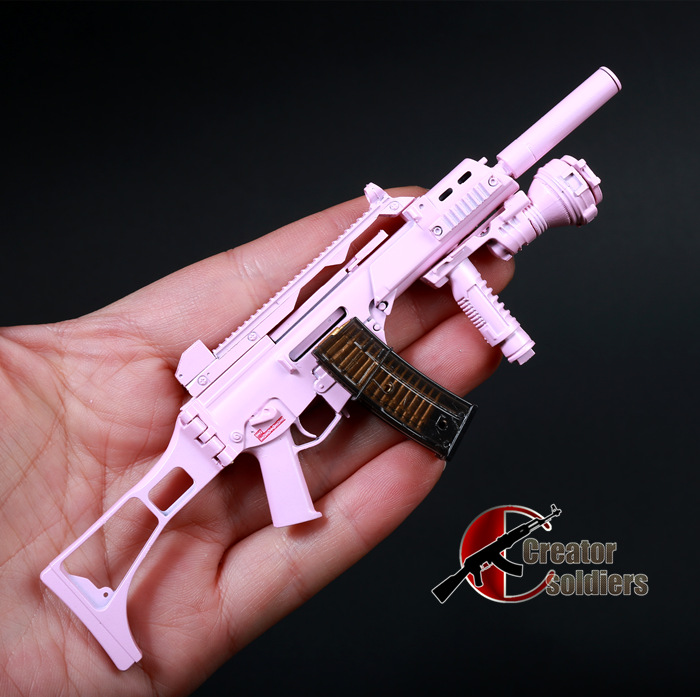 森哥 1:6 兵人 Comanche Toys G36C 女兵粉色适合SS DAM配件