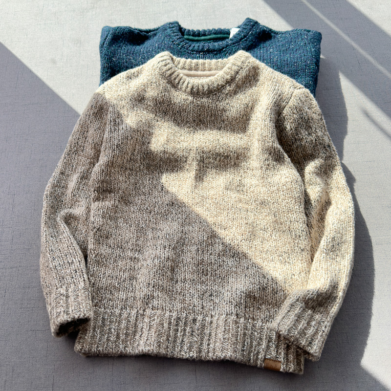 精品欧美休闲圆领毛衣