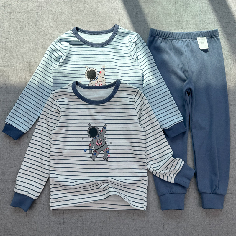 日系A类全棉太空人内衣套装棉