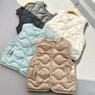 儿童秋冬坎肩内胆 90绒 170 轻薄羽绒马甲110 可亲子 三层防钻绒
