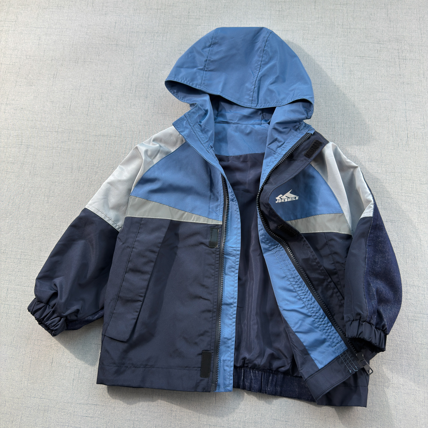 时尚拼色牛仔~儿童春秋外套