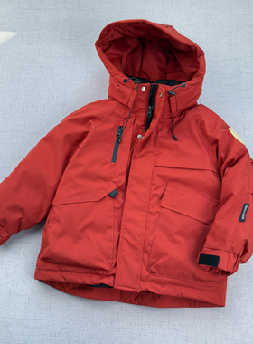 90绒~户外工装~厚羽绒服130-175儿童青少年冬季鸭绒厚外套 可亲子