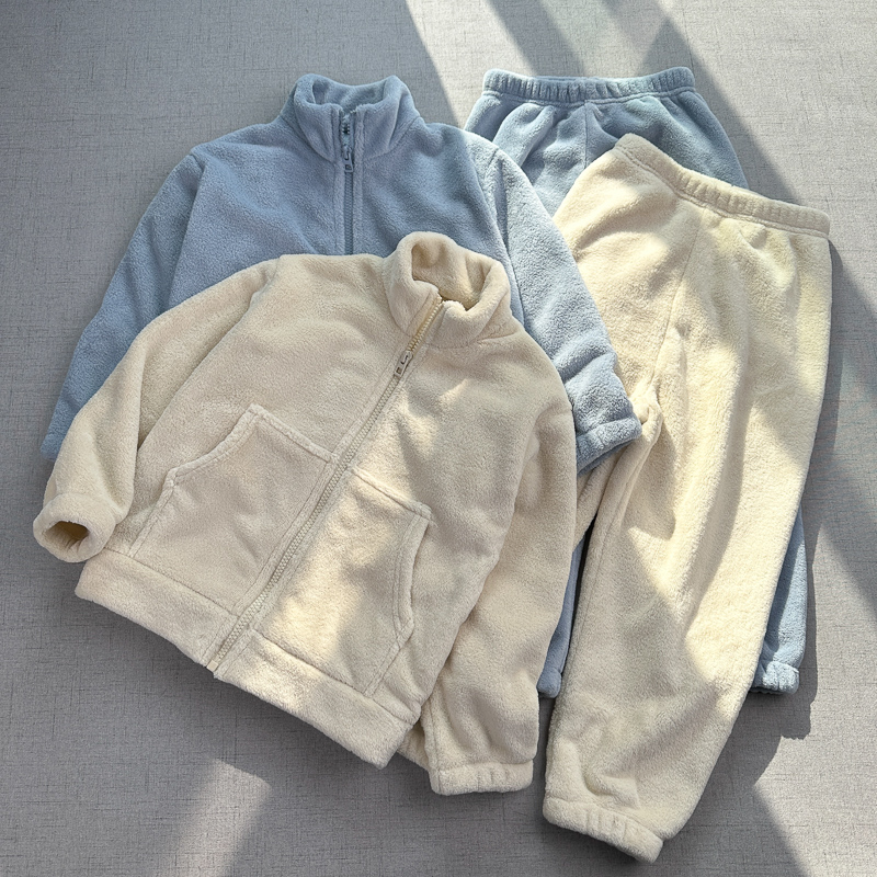 珊瑚绒2件冬季家居服套装