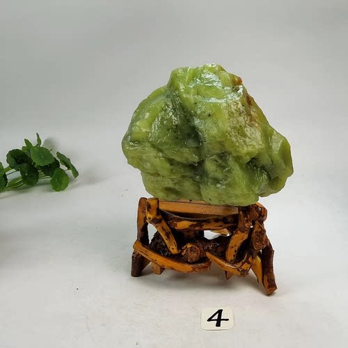 716-4岫玉毛料原石观赏石手镯摆件手把件吊坠牌子珠子料5.3斤