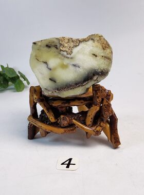 734-4辽阳水草花玉原石摆件手把件观赏石手镯吊坠挂件石料2.66斤