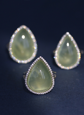 一物一图天然水晶戒指高性价比