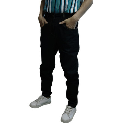 无品牌锥型窄脚工装牛仔长裤