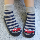 儿童地板袜宝宝防滑薄款 室内小孩婴儿厚软底学步袜 春纯秋棉袜子鞋