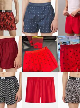 CK男士纯棉Ckone舒适阿罗裤沙滩裤宽松内裤家居裤NB3411偏大一码