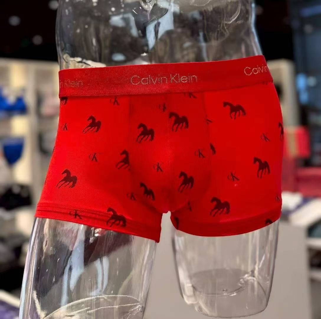 马年系列CK内衣25秋冬新款男士本命年新年红低腰平角内裤NB4482,女士内衣/男士内衣/家居服,男平角内裤,淘宝优惠券,粉丝福利购,淘宝优惠卷