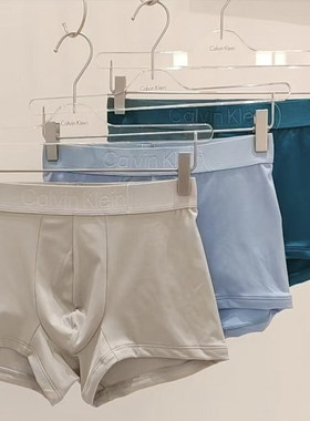 【吸湿速干黑标】CK内衣25秋新款男轻薄顺滑防夹臀平角内裤NB4365