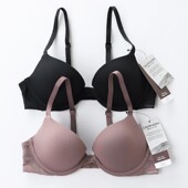 清仓 CK女士内衣聚拢塑形时尚 性感深V文胸上薄下厚QF5613