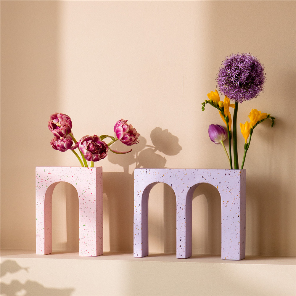 Doiy树脂复古拱门造型花瓶