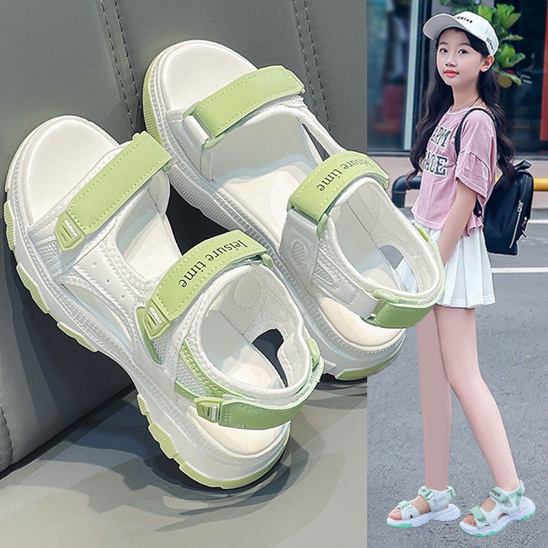 [明星同款]轻便软底休闲凉鞋女款2026新款夏季外穿沙滩鞋初中学生