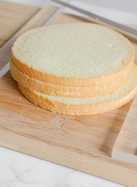 Kookery亚克力厚度平衡尺2/3/4/5/10mm切片饼干蛋糕塔皮新手工具