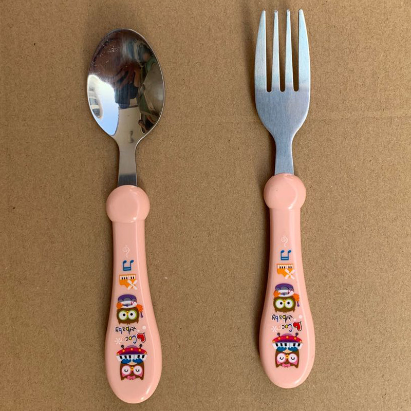 儿童不锈钢叉勺套装宝宝学吃饭训练勺叉子餐具婴儿辅食勺子幼儿园,婴童用品,儿童勺,淘宝优惠券,粉丝福利购,淘宝优惠卷