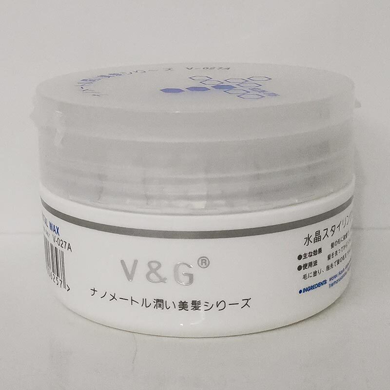 日本V&G水晶发蜡清爽造型冰泥VG强力塑型发蜡透明水基油头膏85g
