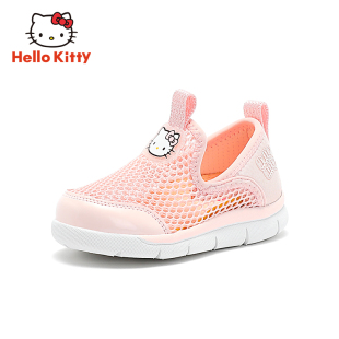 女童轻便洋气运动鞋 2026春夏新款 儿童软底休闲单网鞋 凯蒂猫童鞋