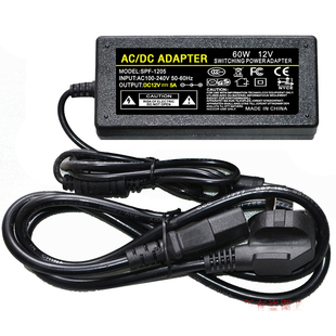 AC DC ADAPTER原装DC12V5A/4A/3A电源适配器型号SPF-1205