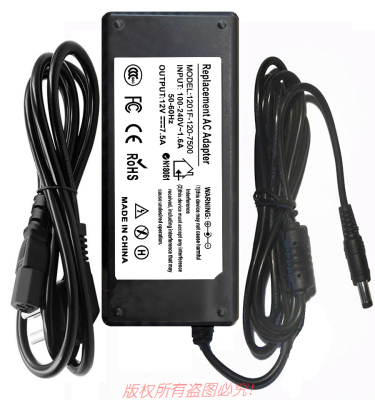 Replacement AC Adapter原装12V7.5A电.源适配器1201F-120-7500