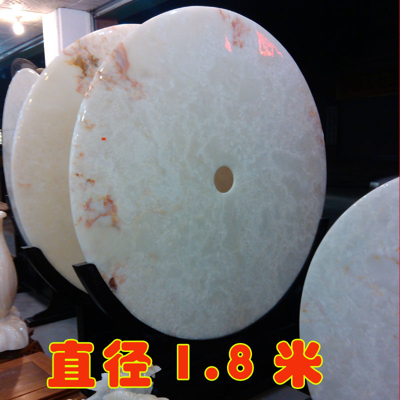 工艺大型家居客厅风水玉石平安扣