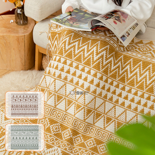 diy手工编织沁柔森林动物像素盖毯材料包毛线马赛克钩针午睡毯