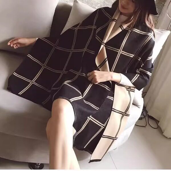 围巾女秋冬新款加厚空调房保暖超围巾/丝巾/披肩