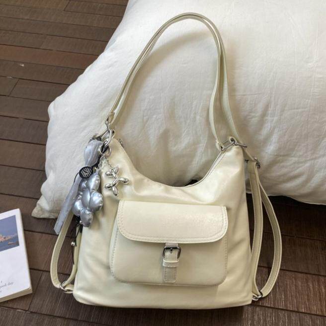 小众高级感腋下包包女2026新款多功能双肩背包百搭通勤单肩托特包