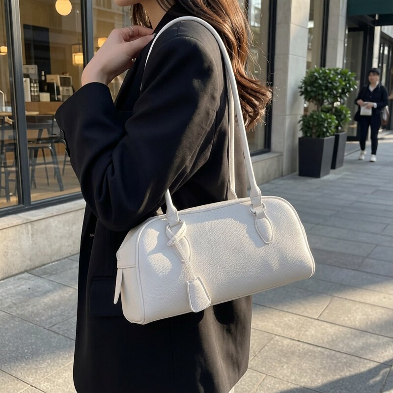 休闲小包包女式2026新款百搭腋下包通勤单肩包手提新款波士顿包潮