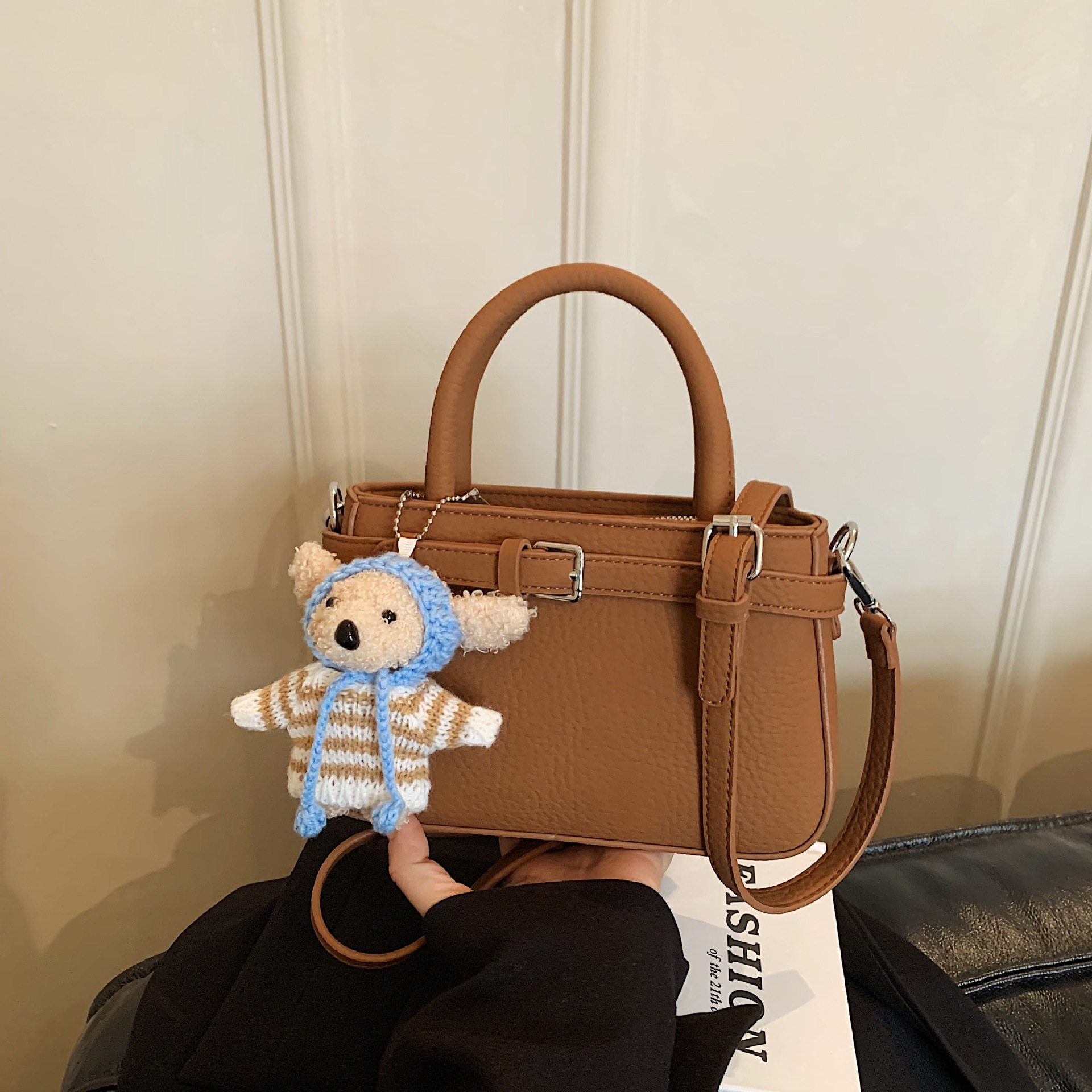 跨境时尚百搭手提包复古单肩斜挎包小香风通勤洋气凯莉包时尚背包,箱包皮具/热销女包/男包,腋下包,淘宝优惠券,粉丝福利购,淘宝优惠卷