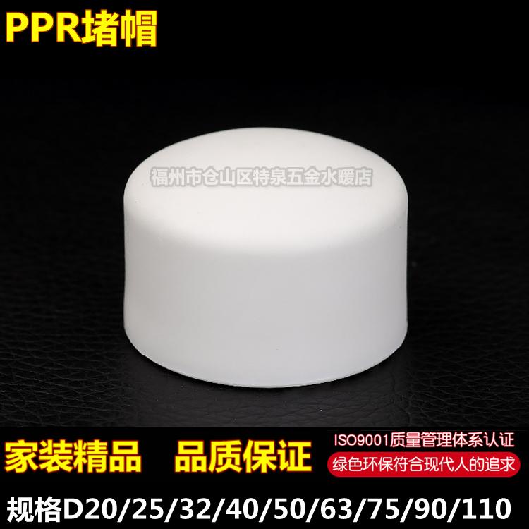 PPR堵帽管帽20/25/32/40/50/63/75/90/110管盖4分6分 PPR水管接头