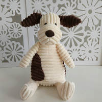 Cute girl plush toy, corduroy little pig doll, striped Ruth fox soothing doll gift thumbnail 5