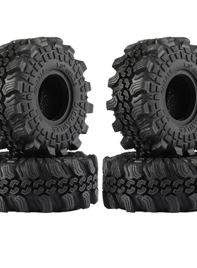 DJ加宽1寸高粘胎皮4个 巨齿龙爪胎DJ-1214 60*25 SCX24 FMS TRX4M