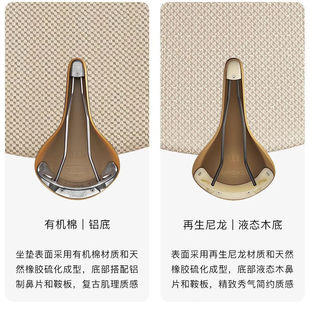 BROOKS|C17橡胶垫小布折叠自行车车座 鞍座山地公路车坐垫